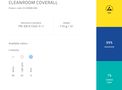Комбинезон для чистых помещений ESD/cleanA/L/wh