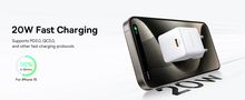 Wall Fast Charger Palm 20W USB-C QC3.0 PD3.0 with USB-C Cable 1m, White P10111602213-01 6932172677428