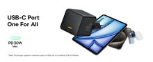 Wall Fast Charger Palm 30W USB-C QC3.0 PD3.0 with USB-C Cable 1m, Black P10111605113-01