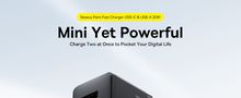 Wall Fast Charger Palm 20W USB + USB-C QC3.0 PD3.0 with USB-C Cable 1m, Black P10111608113-01