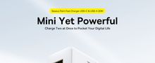 Wall Fast Charger Palm 20W USB + USB-C QC3.0 PD3.0 with USB-C Cable 1m, White P10111608213-01 6932172677374