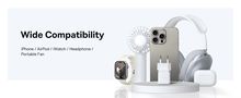 Wall Fast Charger Palm 20W USB + USB-C QC3.0 PD3.0 with USB-C Cable 1m, White P10111608213-01 6932172677374
