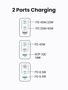 Sieninis įkroviklis Nexode S GaN 65W USB-A + 2xUSB-C QC4.0+ PD3.0, pilkas UGREEN/35042 6941876230426