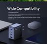 Wall Quick Charger Nexode S GaN 100W USB-A + 3xUSB-C QC4.0+ PD3.0, Grey UGREEN/35043