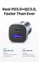 Car Quick Charger 30W 12-24V USB + USB-C QC3.0 PD3.0 PPS, Gray UGREEN/40858 6957303848584