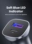 Car Quick Charger 30W 12-24V USB + USB-C QC3.0 PD3.0 PPS, Gray UGREEN/40858 6957303848584