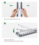 Foldable Desk Stand for Notebook (up to 17.3", Height Adjustment), Silver UGREEN/40289 6957303842896