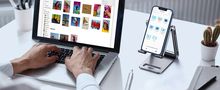 Foldable Aluminium Desk Stand for 4.7-7.2" Smartphones, Silver UGREEN/80708 6957303887088