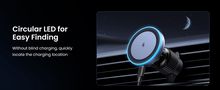 Automobilinis magnetinis laikiklis su belaidžiu Qi įkrovimu 15W, pilkas UGREEN/35029 6941876230297