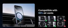 Automobilinis magnetinis laikiklis su belaidžiu Qi įkrovimu 15W, pilkas UGREEN/35029 6941876230297