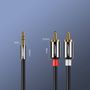 Cable 2xRCA - 3.5mm plugs 3m black AV116 UGREEN UGREEN/10590 6957303815906