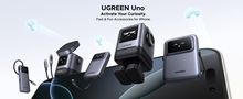 Настенное быстрое зарядное устройство Uno GaN 100W USB-A + 3xUSB-C QC4.0+ PD3.0, серый UGREEN/45515B 6941876249787