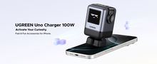 Настенное быстрое зарядное устройство Uno GaN 100W USB-A + 3xUSB-C QC4.0+ PD3.0, серый UGREEN/45515B 6941876249787