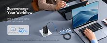 Wall Fast Charger GaN6 Pro 65W 2xUSB-A + 2xUSB-C QC PD with USB-C Cable 1m, Black P10162701113-00 6932172644444