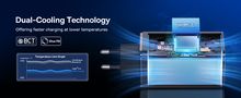 Wall Fast Charger GaN6 Pro 100W 2xUSB-A + 2xUSB-C QC PD with USB-C Cable 1m, White P10162705212-00 6932172644499
