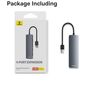 Šakotuvas USB-A 4 prievadų (USB 3.0) 15cm, pilkas B0005280B811-00 6932172636470