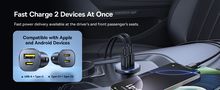Automobilinis įkroviklis GoTrip 30W 12-24V USB-A + USB-C QC PD, juodas C00072300123-00 6932172687236
