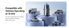 Automobilinis įkroviklis GoTrip 30W 12-24V USB-A + USB-C QC PD, juodas C00072300123-00 6932172687236
