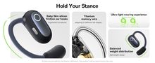 Belaidės Bluetooth 5.3 ausinės Eli Sport 1 su įkrovimo dėklu, juodos A00064400121-00 6932172648275