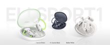 Belaidės Bluetooth 5.3 ausinės Eli Sport 1 su įkrovimo dėklu, juodos A00064400121-00 6932172648275