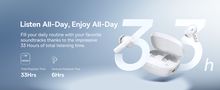 Tõelised juhtmevabad Bluetooth 5.3 kõrvaklapid Bowie E19 koos laadimiskohvriga, valge A00069600223-00 6932172655976