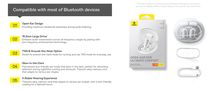 Avatud kõrvaklapid Eli Sport 1 True Wireless Bluetooth 5.3 kõrvaklapid koos laadimiskohvriga, valge A00064400221-00 6932172648268