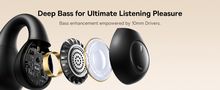 Открытые беспроводные наушники True Wireless Bluetooth 5.4 Earphones Bass 15 Clip с зарядным кейсом, черный A00079500113-00 6932172674335