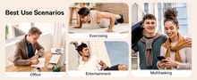 Открытые беспроводные наушники True Wireless Bluetooth 5.4 Earphones Bass 15 Clip с зарядным кейсом, черный A00079500113-00 6932172674335