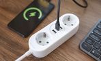 Ilgiklis 2 lizdų 1.4m, 2x USB + 1x USB-C (max galia 17W) 3x1.5 mm² baltas EMOS P02214E 8592920141175