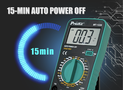 Skaitmeninis multimetras, TRMS, 1000/750 V AC/DC, 10A, 200MOm, 200uF, su diodų, tranzistorių, grandinės testavimo funkcijomis, Pro'sKit MT-1226 4711552168556
