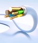 Kabelis USB C - IP Lightning 2m 20W baltas porėto silikono izoliacija BASEUS E0426A05 6932172693923