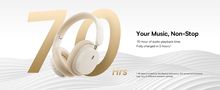 Wireless Bluetooth 5.3 Over-Ear Headphones Bowie D05, White NGTD020202 6932172626020