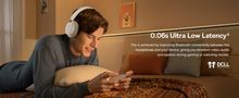 Wireless Bluetooth 5.3 Over-Ear Headphones Bowie D05, White NGTD020202 6932172626020