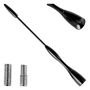 Car Antenna Aluminium mast 16 cm 5/6mm adaptor ANTM04 AMIO-01052, AMiO 5903293010525