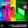 PATONA Premium LED photo and video light 40W with 120 RGB and 128 bi-color LEDs and 24 effects, PATONA 4246 4055655252218
