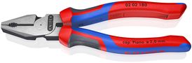 KNIPEX 02 02 180 High Leverage Combination Pliers with comfort handles black atramentized 180 mm 02 02 180 4003773034896