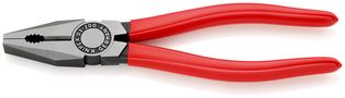 KNIPEX 03 01 200 Combination Pliers plastic coated black atramentized 200 mm 03 01 200 4003773013259