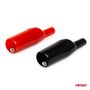 Krokodilinės jungtys su apsauga 50mm 25A, 2vnt, AMiO AMIO-03045 5903293030455