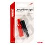 Krokodilinės jungtys su apsauga 50mm 25A, 2vnt, AMiO AMIO-03045 5903293030455