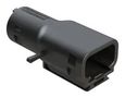 BACKSHELL, RCPT CONN, 3POS, 180DEG, BLK ATMBS-024-0305