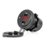 Waterproof Phone Charger with RED LED Indicator Digital Voltometer 2xUSB C 12/24V AMIO-04225, AMiO 5903293042250
