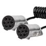 Spring cable TIR 2x 7 PIN type N 5m 24V AMIO-04379, AMiO 5903293043790