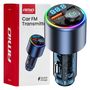 Car FM Transmitter 1×USB-A 1×USB-C 12V 24V AMIO-04655, AMiO 5903293046555