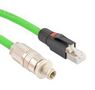 SENSOR CORD, M12 PLUG-RJ45 PLUG, 3.3FT TRGPA402-1M