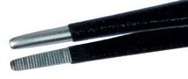Wiha Professional Quality Precision Tweezers, Universal blunt tip serrated, Style: 40 SA IND, Length: 145 mm, Material: Anti-Magnetic Stainless Steel 44520