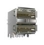 STACKED USB CONN, 2.0 TYPE A, R/A, 8POS 72309-7043BLF