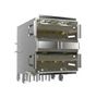 STACKED USB CONN, 2.0 TYPE A, R/A, 8POS 72309-7024BLF