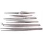 Six Piece Stainless Steel Tweezer Set JS-181T
