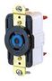 CONNECTOR, NEMA L6-20R, 20A, BLACK HBL2320ST