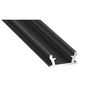 LED profile TERRA, 3m black anodized, recessed into floor 10-0155-30